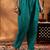 Sea Green Silk Blend Sequin Embroidered Anarkali Kurta With Trousers & Dupatta