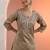 Beige Silk Blend Ethnic Motifs Embroidered Regular Thread Work Kurta with Trousers & With Dupatta
