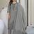 Grey Cotton Ethnic Motifs Embroidered Regular Thread Work Kurta with Trousers & With Dupatta