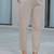 Beige Cotton Ethnic Motifs Embroidered Regular Thread Work Kurta with Trousers & With Dupatta