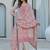 Beige Cotton Ethnic Motifs Embroidered Regular Thread Work Kurta with Trousers & With Dupatta