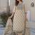 Cream Cotton Ethnic Motifs Embroidered Regular Thread Work Kurta with Trousers & With Dupatta