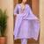 Lavender Cotton Blend Ethnic Motifs Embroidered Thread Work Kurta with Trousers & Dupatta