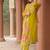 Mustard Cotton Blend Ethnic Motifs Embroidered Thread Work Kurta with Trousers & Dupatta