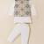 Boy's white blended cotton ethnic kurta pajama set with printed nehru jacket