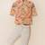 Boy's yellow blended cotton ethnic kurta pajama set with printed nehru jacket