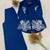 blue color embroidery work cotton salwar suit