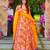 Multicolor rayon digital print anarkali gown with dupatta set
