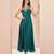Stunning teal green hand work gown