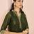 Olive hand work straight kurta set