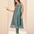 Aqua hand work sleeveless kurta set