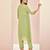 Light green hand work kurta set