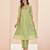 Light green hand work kurta set