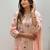 baby pink color cording embroidery and sequences work georgette salwar suit