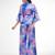 Watercolor print peplum pants set
