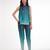 Blue gradient sleeveless pants set
