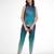 Blue gradient sleeveless pants set
