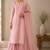Pink cotton plain casual kurta set with dupatta for women