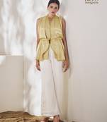 Elegant lace work beige top