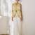 Elegant lace work beige top