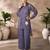 Elegant smoky grey organza co-ord set