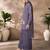 Elegant smoky grey organza co-ord set