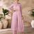 Pastel pink organza co-ord set