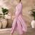 Pastel pink organza co-ord set