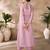 Pastel pink organza co-ord set