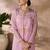 Pastel pink organza co-ord set