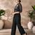 Black organza handwork co-ord set