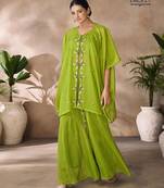 Lush green embellished co-ord se