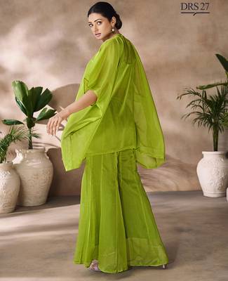 Lush green embellished co-ord se 3