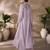 Lavender organza co-ord set with belted waist detailing