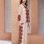 Cream printed co-ord set for women