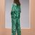 Elegant green printed muslin co-ord set