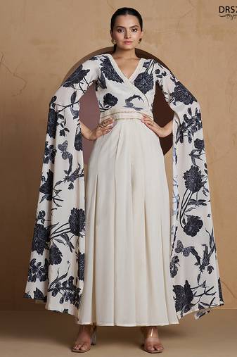 Off white printed designer jumpsuit