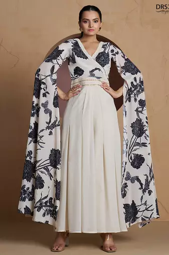 Off white printed designer jumpsuit