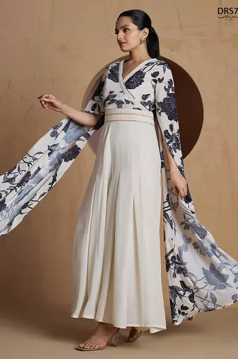 Off white printed designer jumpsuit