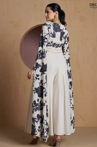 Off white printed designer jumpsuit