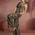 Elegant black printed muslin jumpsuit set