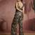 Elegant black printed muslin jumpsuit set