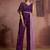 Wine organza two-piece co-ord set with cutdana & moti hand embroidery