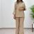 beige color hand work silk blend salwar suit 
