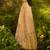 Luxury fendi anarkali gown with hand-embroidered black yoke and dupatta set