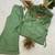 sea green color hand work silk blend salwar suit 
