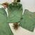 sea green color hand work silk blend salwar suit 