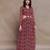 Maroon paisley print cutout maxi dress
