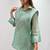 sea green color hand work silk blend salwar suit 