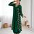 Dark green floral embroidered georgette kurta balloon pant set with elegant detailing
